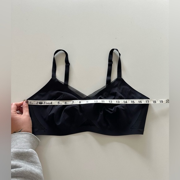 Honeylove Crossover Bra Black XL 38D 38DD 38E Contour Shape Basic Mesh - Picture 3 of 7